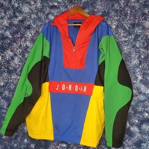 RARE vintage Nike Air Jordan multicolor windbreaker jacket